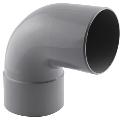 Coude PVC pour l'évacuation gravitaire des eaux usées et pluviales - 87 ° M/F Ø 100 mm - Fitt