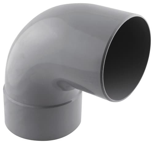 Coude PVC pour l'évacuation gravitaire des eaux usées et pluviales - 87 ° M/F Ø 125 mm - Fitt