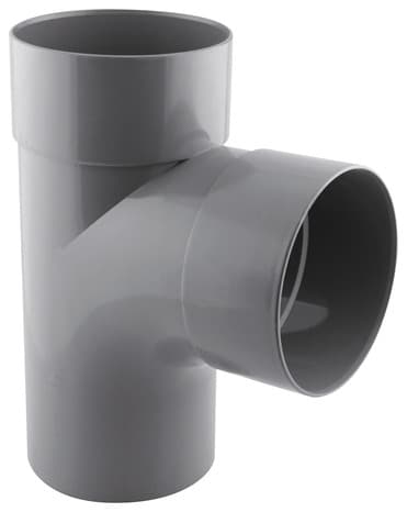 Té pied de biche PVC - 87 ° M/F Ø 125 mm - Fitt