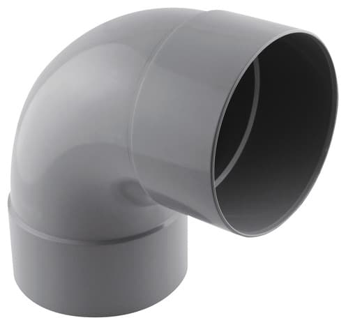 Coude PVC pour l'évacuation gravitaire des eaux usées et pluviales - 87 ° F/F Ø 125 mm - Fitt