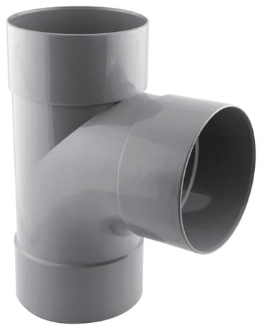 Té pied de biche PVC - 87 ° F/F Ø 125 mm - Fitt