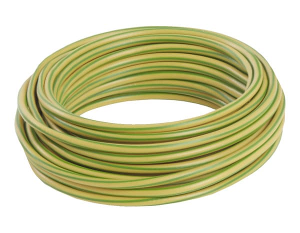 Miniature 2 de Fil électrique rigide H07VU 2,5 mm² vert/jaune - 10 m - Nexans