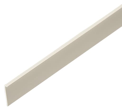 Cornière en PVC blanche 2,40 m - section 5 x 16 mm