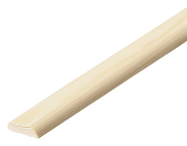 Chant plat en pin 2 arrondis 2,40 m - l. 40 x Ép. 6 mm