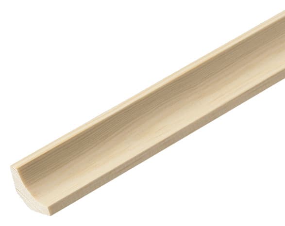 Corniche en pin 2,40 m - section 23 x 23 mm
