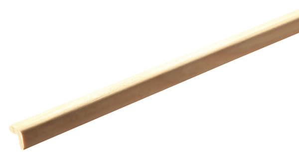 Baguette d'angle en pin 2,40 m - section 13 x 13 mm