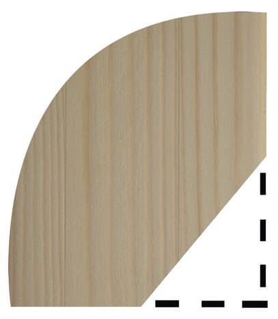 Miniature 2 de Quart de rond en pin 2,40 M - l. 9 x Ép. 9 mm