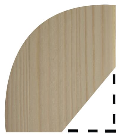 Miniature 2 de Quart de rond en pin 2,40 M - l. 15 x Ép. 15 mm