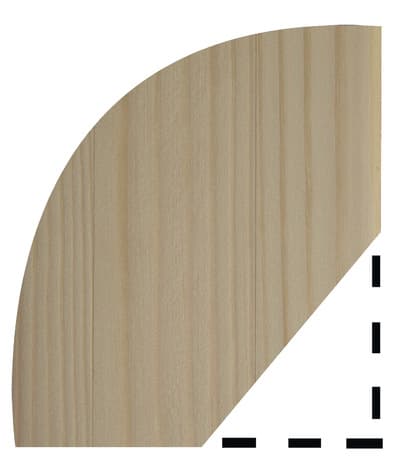 Miniature 2 de Quart de rond en pin 2,40 M - l. 18 x Ép. 18 mm
