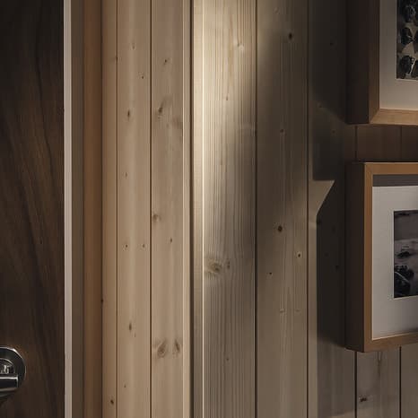 Miniature 2 de Baguette d'angle en pin 2,40 m - section 27 x 27 mm