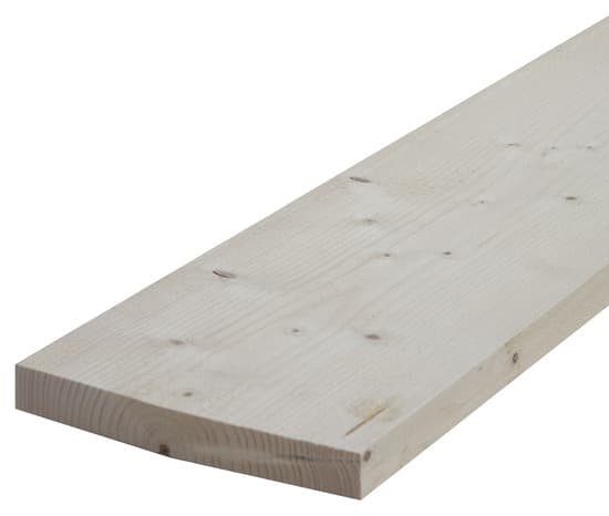 Planche en sapin brut Long. 2,40 m - section 200 x 25 mm