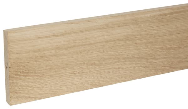 Planche rabotée en chêne massif L. 200 cm - Section 140 x 20 mm