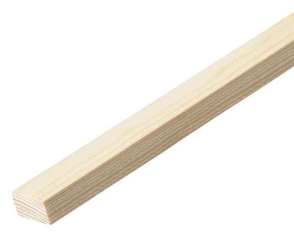 Tasseau en pin L. 2,40 m - section 9 x 19 mm