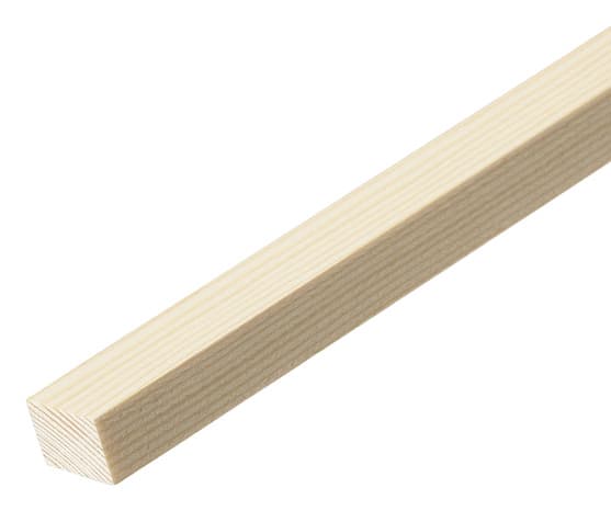 Tasseau en pin L. 2,40 m - section 15 x 21 mm