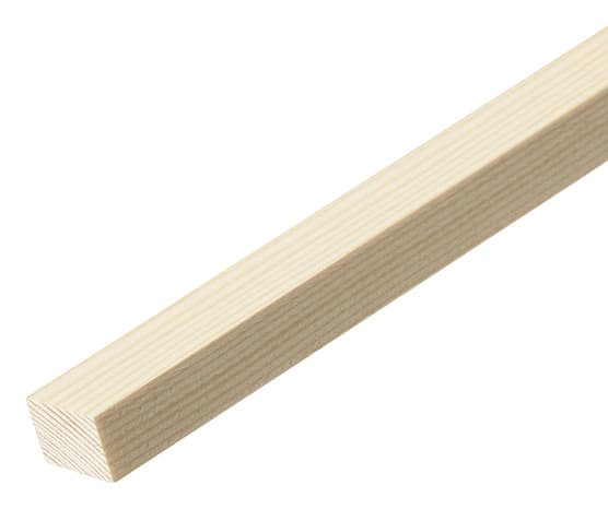 Tasseau en pin L. 2,40 m - section 20,5 x 25 mm
