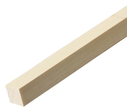 Tasseau en pin L. 2,40 m - section 25 x 25 mm