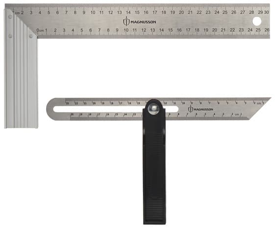 Fausse équerre aluminium 300 mm (MS07) - MAGNUSSON