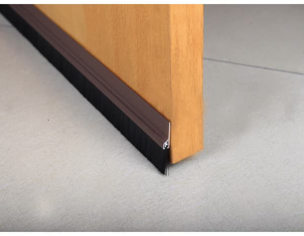 Miniature 2 de Bas de porte en PVC adhésif marron avec brosse - L. 1 m - Diall