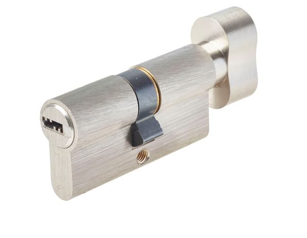 Cylindre en nickel à bouton 30 x 30 mm - Assa Abloy