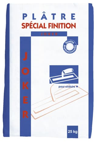 Plâtre spécial finition Joker - sac de 25 kg - Placoplâtre
