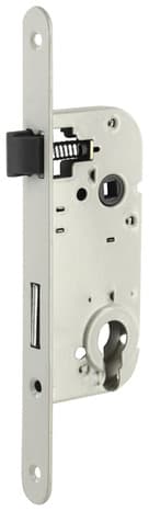 Serrure à encastrer pour porte d'entrée axe 40 mm acier embouti