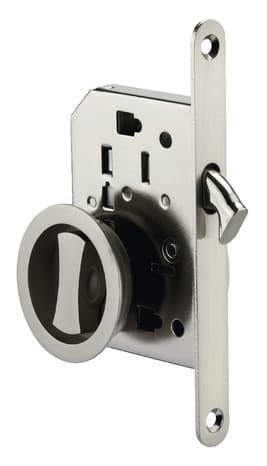 Miniature 2 de Serrure à encastrer pour porte coulissante axe 50 mm réversible - Thirard