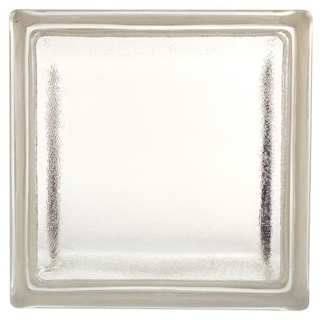Brique de verre satinée - H. 19 x l. 19 x Ép. 8 cm