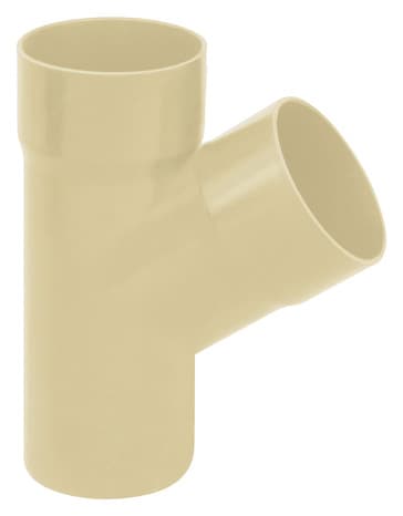 Miniature 2 de Té en PVC 67 ° sable M/F dév. 25 mm pour raccordement