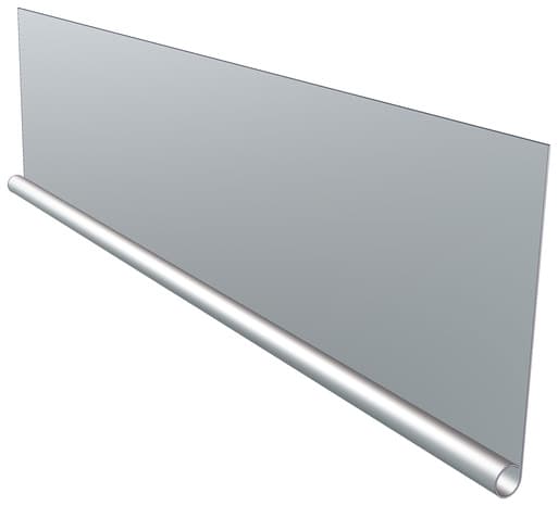 Miniature 2 de Doublis en zinc L. 2 m Long. 2 m. Ép. 0,65 mm