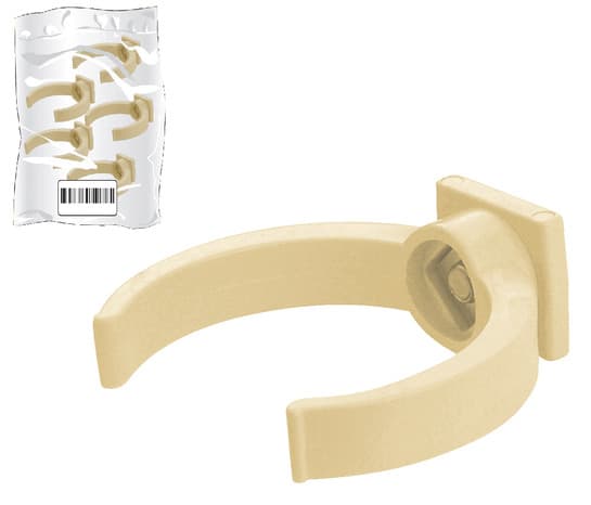 Miniature 2 de Sachet de 5 colliers de fixation pour gouttière en PVC de Ø 50 mm sable