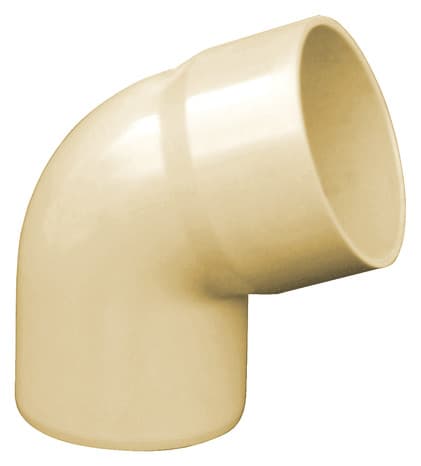 Coude en PVC sable M/F - 67°30 et Ø80 - First