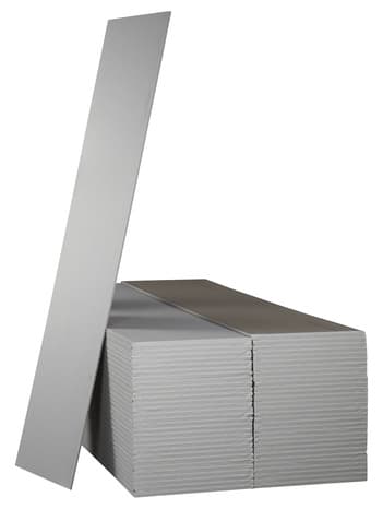 Plaque de plâtre BA 13 NF - L. 2,50 x l. 0,60 m x Ép. 12,5 mm "Pladur"