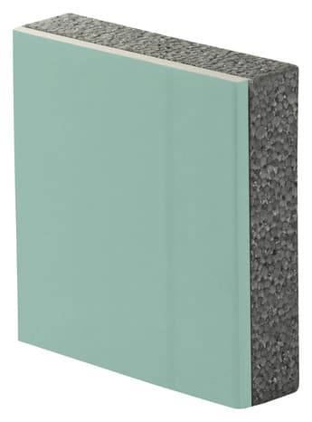 Miniature 2 de Doublage de plâtre hydrofuge et polystyrène TH 35 - L. 2,5 x l. 1,2 m x Ép 12,5 + 40 mm