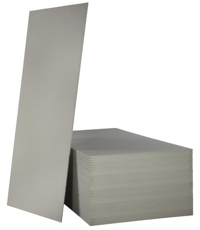 Plaque de plâtre BA 13 NF - L. 2,50 x l. 1,20 m x Ép. 12,5 mm "Pladur"