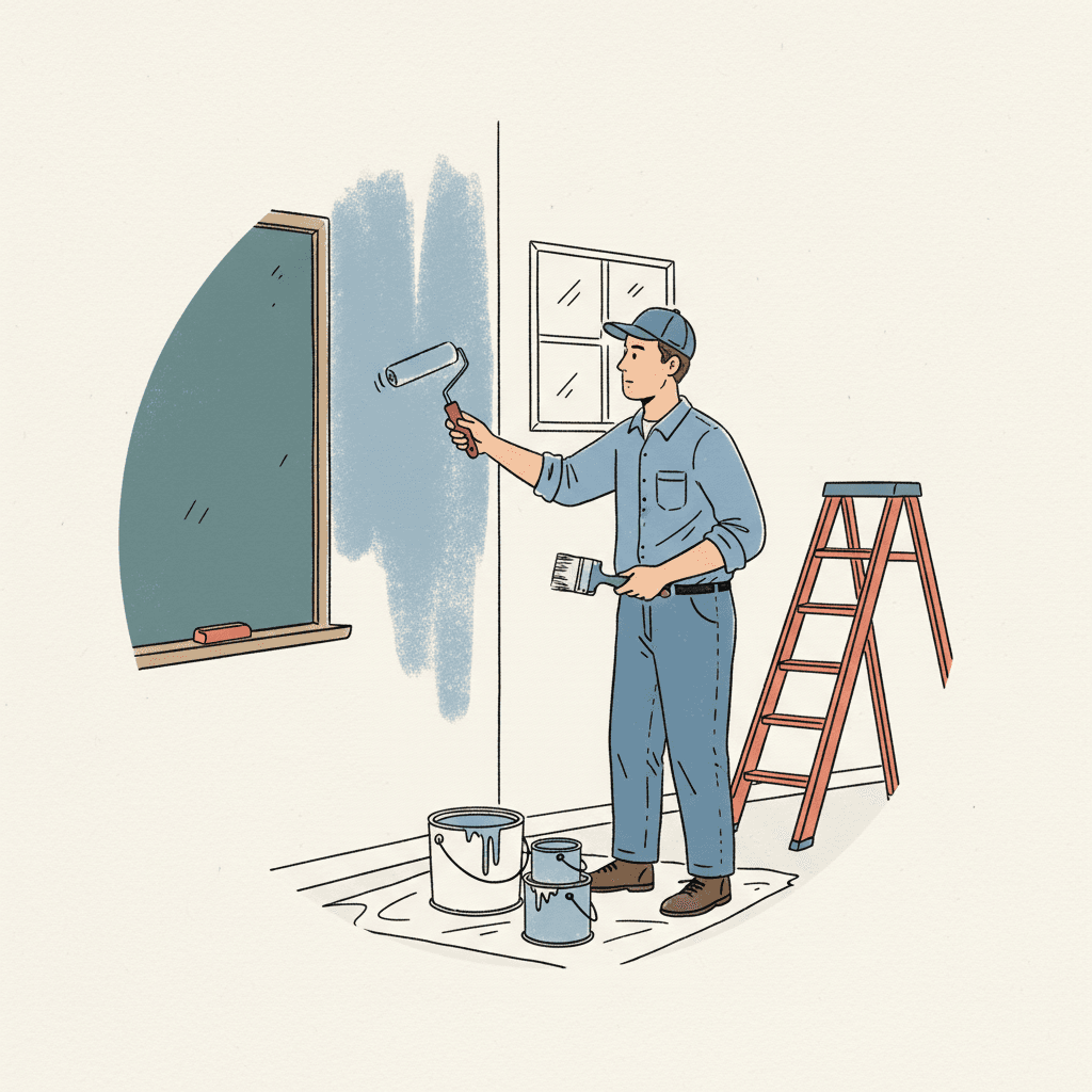 Peinture intérieure dune école française : Guide pro