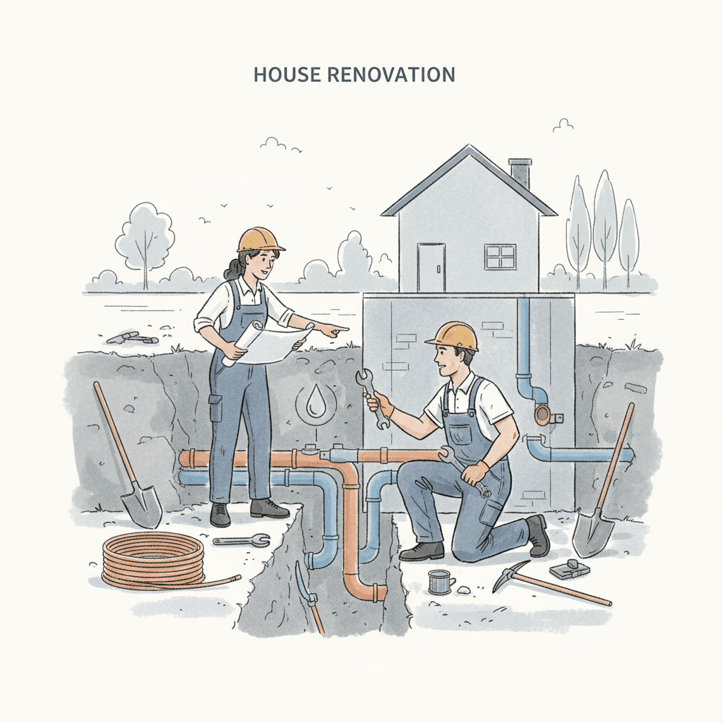 HOUSE RENOVATION-Plumbing : Guide Terrain