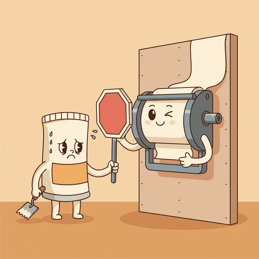 Arrêtez l’enduit à plaques de plâtre à la main