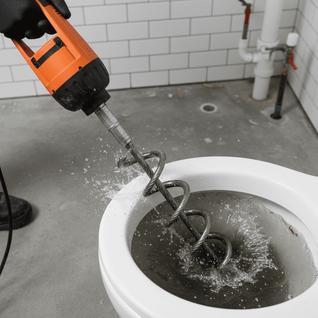 Clear a Tough Toilet Blockage in Seconds (Power)
