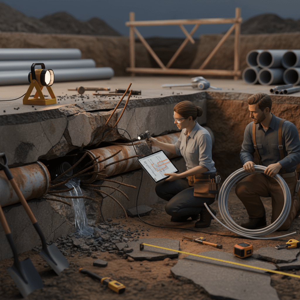 Canalisations désastreux: diagnostic et réparation