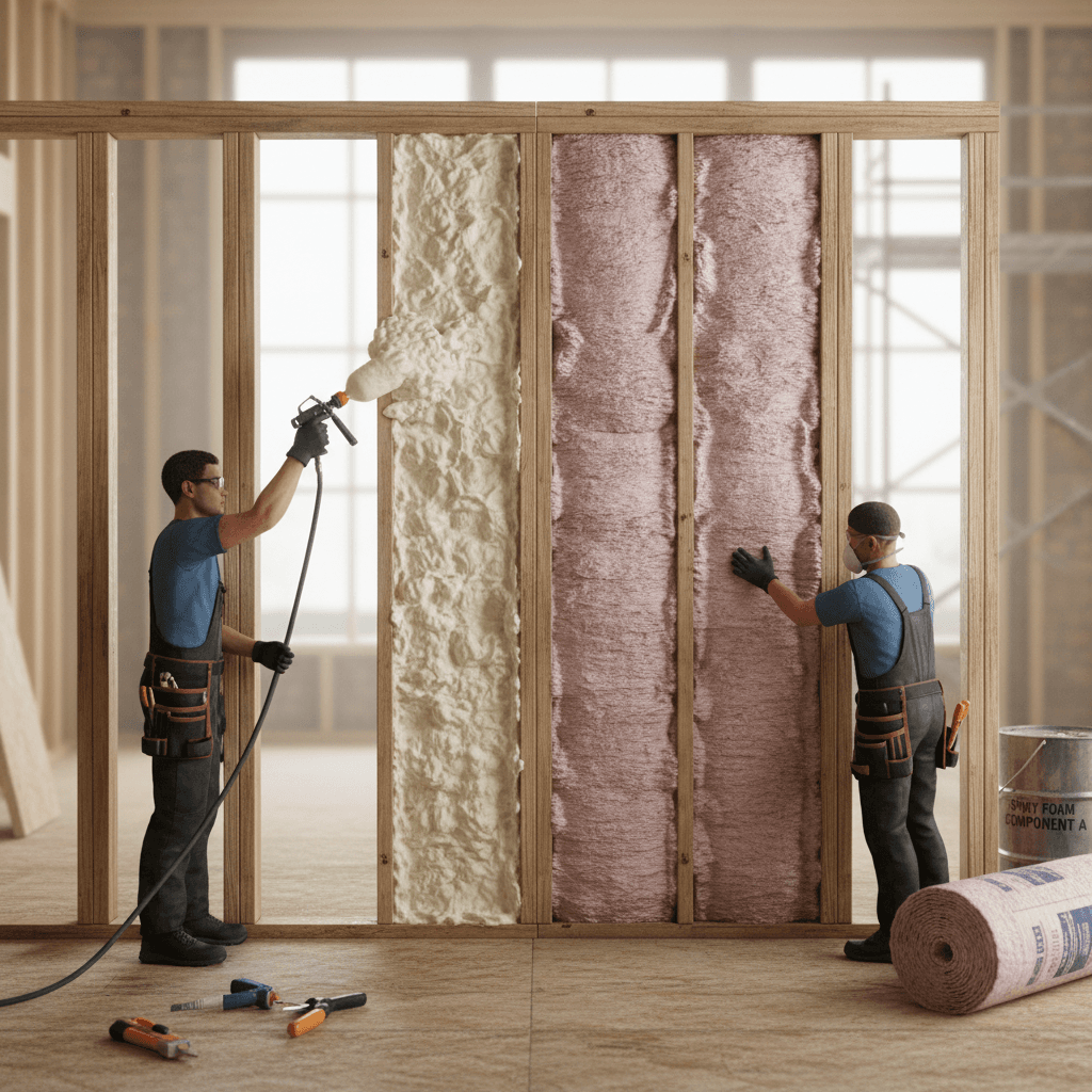 Spray Foam Vs. Batt Insulation: Contractor Guide