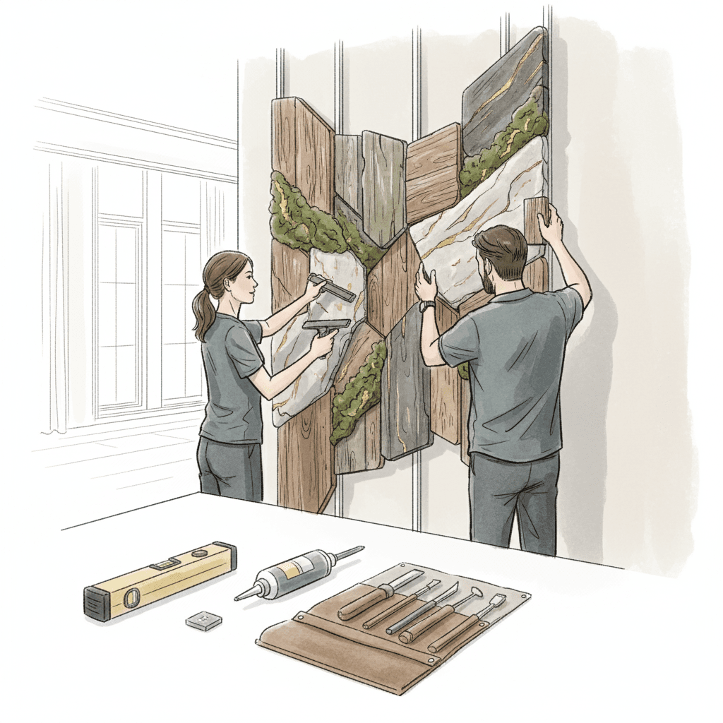 Réalisation dun mur artificiel haut de gamme