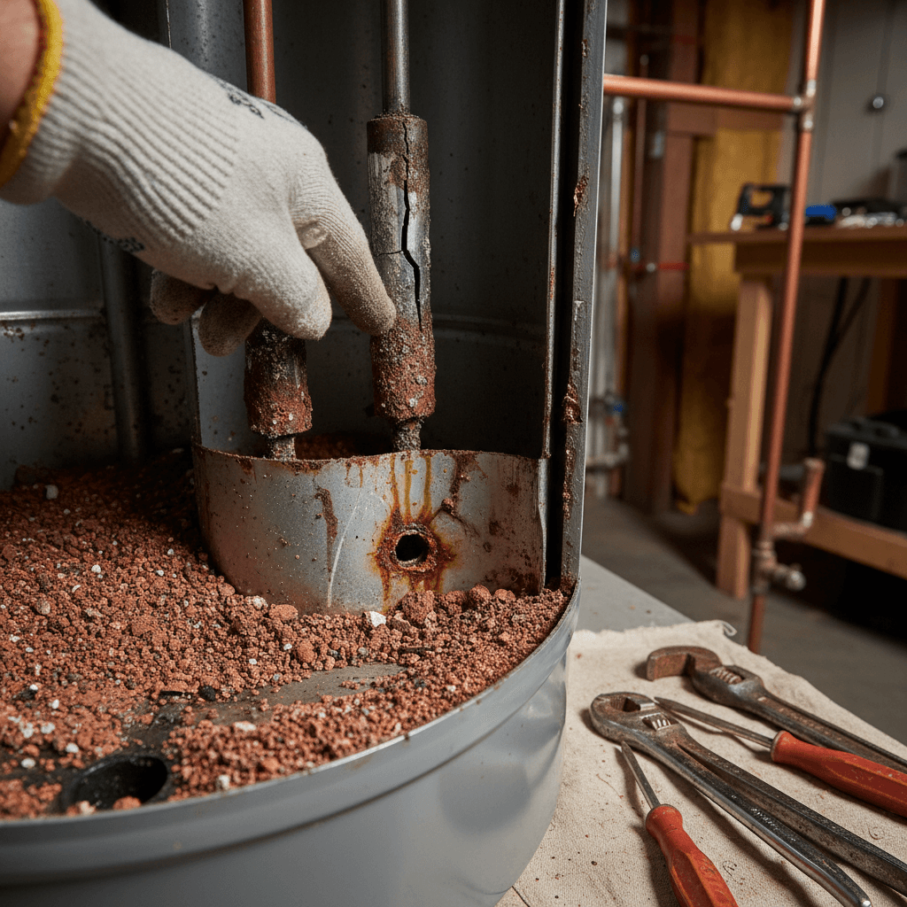 Inside a Leaking 5.5‑Year‑Old Water Heater: What Fails