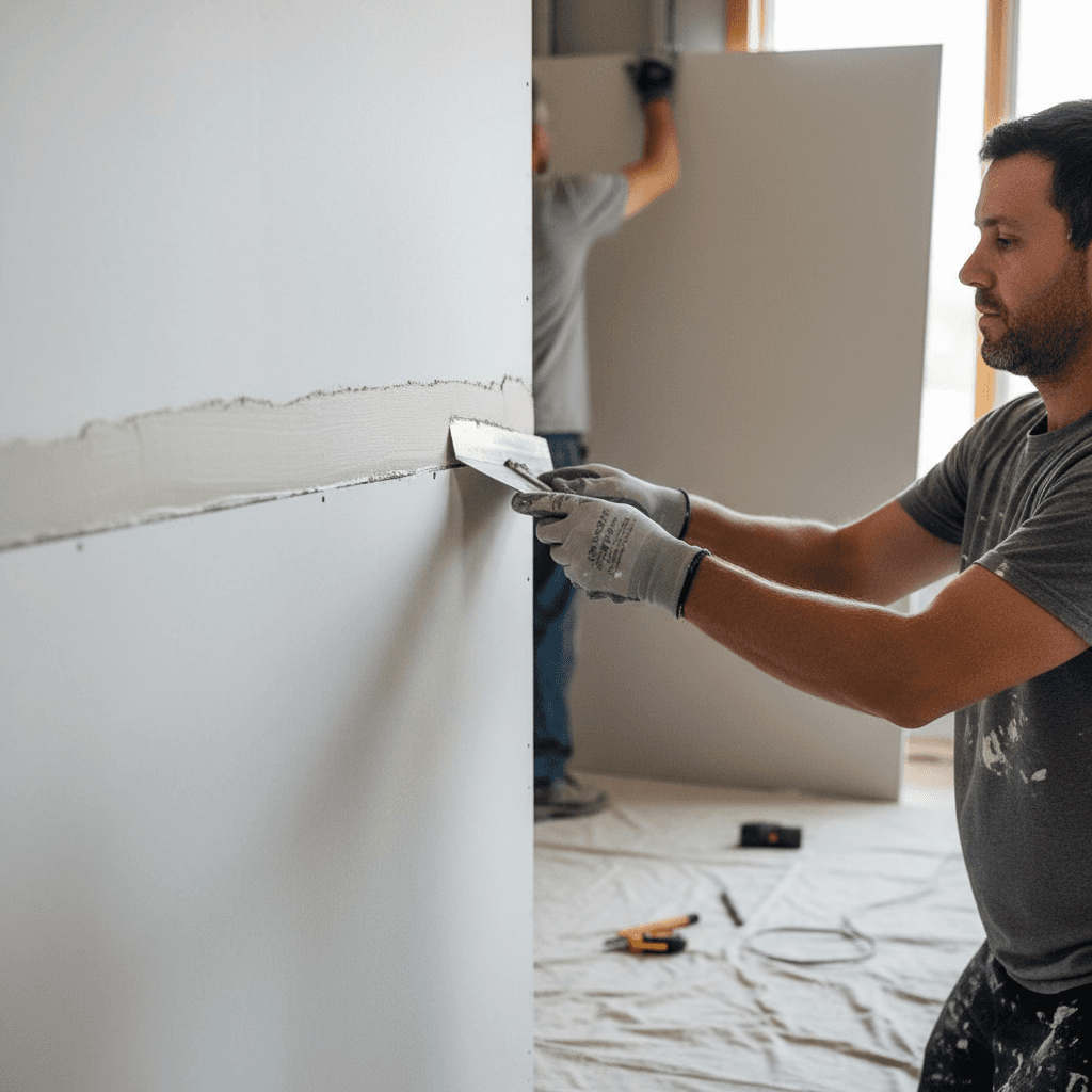 Panneaux entiers 4x8/4x12: joints solides, moins de bandes