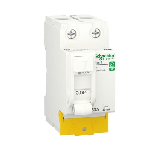 Image principale de Interrupteur différentiel 2P 63A 30MA type A RESI9 - SCHNEIDER