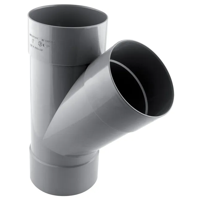 Image principale de Culotte PVC évacuation 45° femelle/femelle Ø125