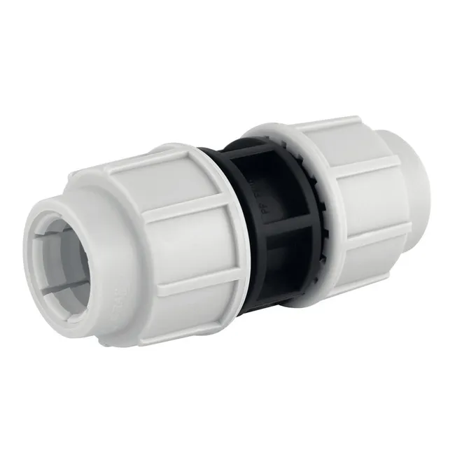 Image principale de Manchon de raccordement égal à compression pour tube PE Ø20