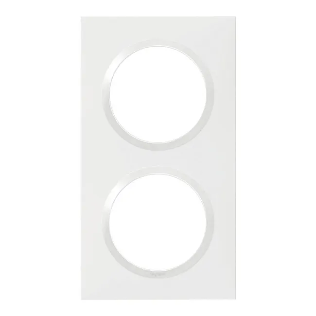 Image principale de Plaque de finition 2 postes blanche DOOXIE - LEGRAND