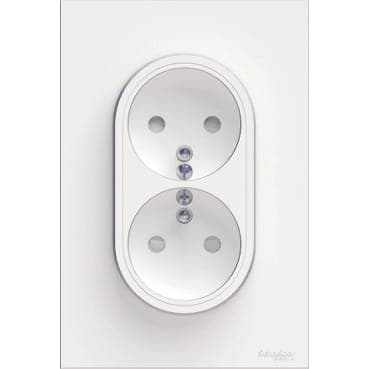 Image principale de Double prise de courant 2P+T ODACE - SCHNEIDER ELECTRIC