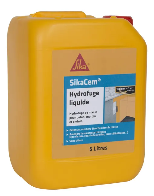 Image principale de Hydrofuge pour béton et mortier 5L Sika hydrofuge - SIKA