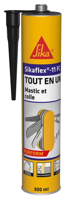 Image principale de Mastic multi-usages 11FC noir Sikaflex - SIKA